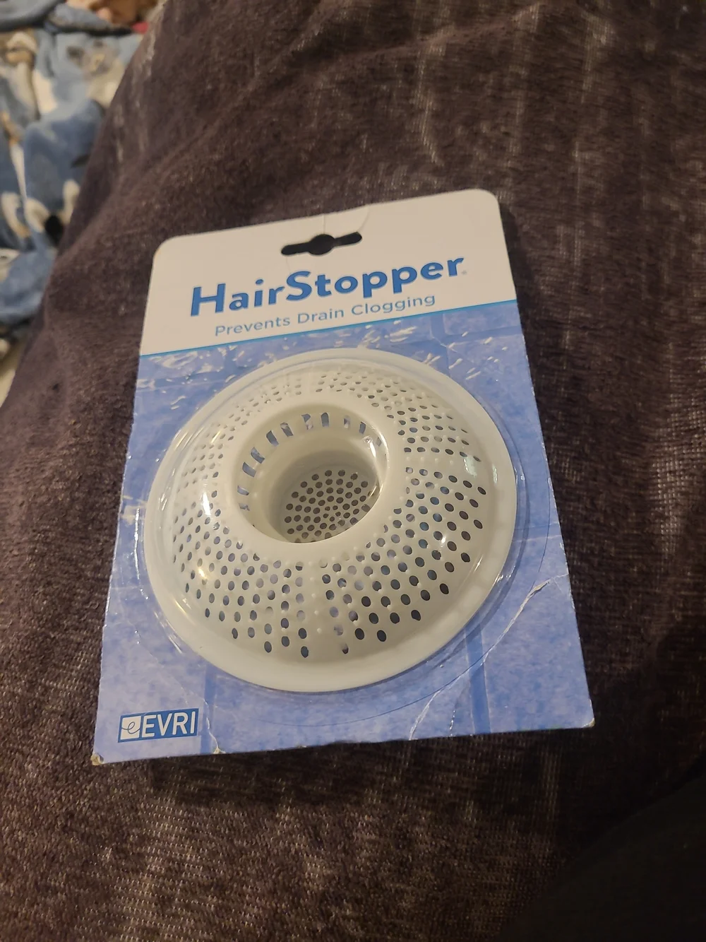 EVRI HairStopper Drain Strainer in White